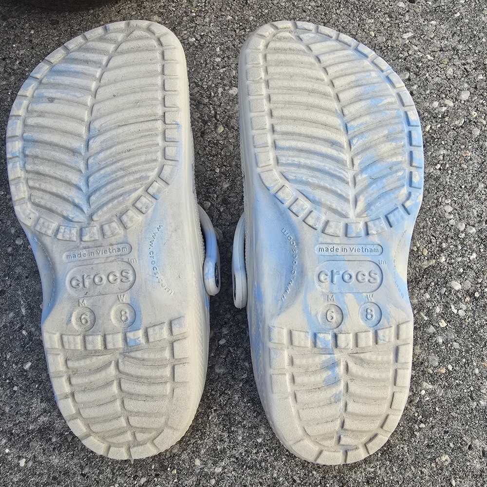 Crocs Blue and White Clogs - Picture 6 of 6